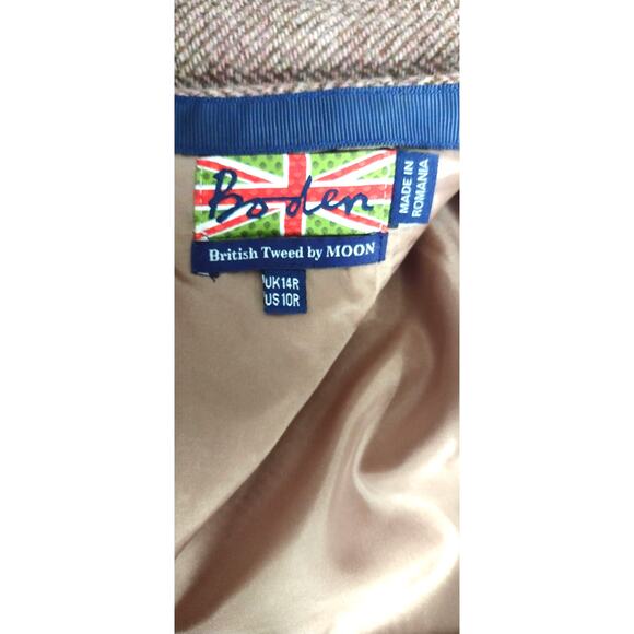 Boden British Tweed Skirt 10 US - 14 UK - Picture 5 of 15